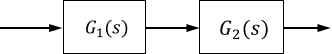 2つのシステムを直列に組み合わせたブロク線図